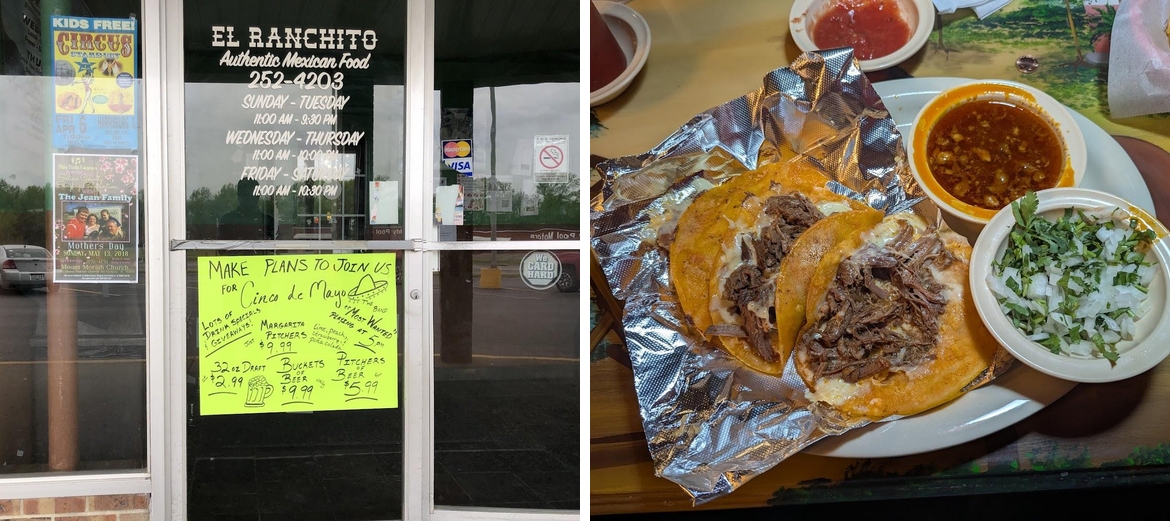 El Ranchito Restaurant Menu