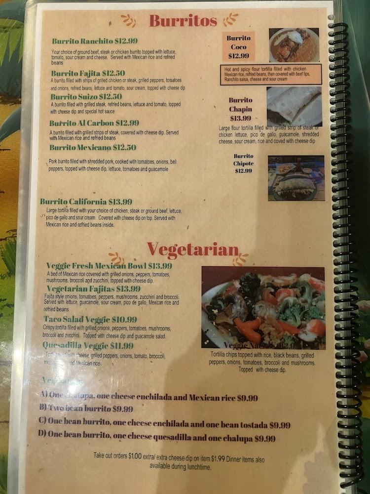 El Ranchito Restaurant Menu image 3
